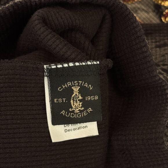 Christian Audigier Shirt Mens XL Thermal Skull Rose Rhinestone Y2K Tattoo NEW - Picture 12 of 16